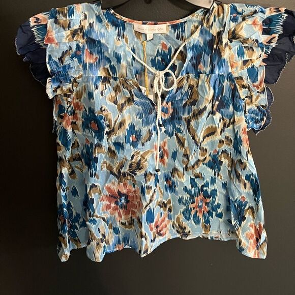 House of Harlow 1960 Revolve Zoey Ruffle Peasant Top Size Small - Picture 4 of 12